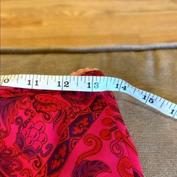 Vibrant Pink and Purple Paisley Skirt - Picture 3 of 5